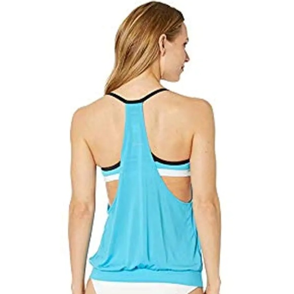 Nike Tankini Top peach and grey - Picture 8 of 8
